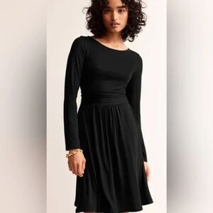 Boden Women's Thea Short Jersey Dress in Black Size US 4P